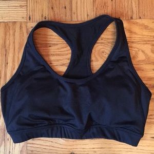 Lucy black bra top with mesh back